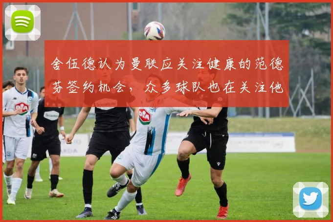 舍伍德认为曼联应关注健康的范德芬签约机会，众多球队也在关注他