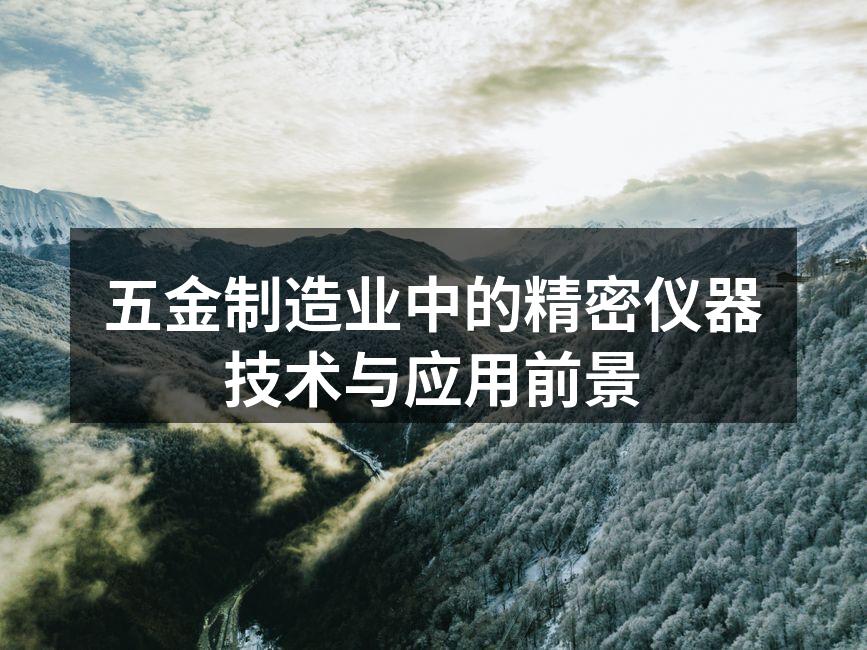 五金制造业中的精密仪器技术与应用前景